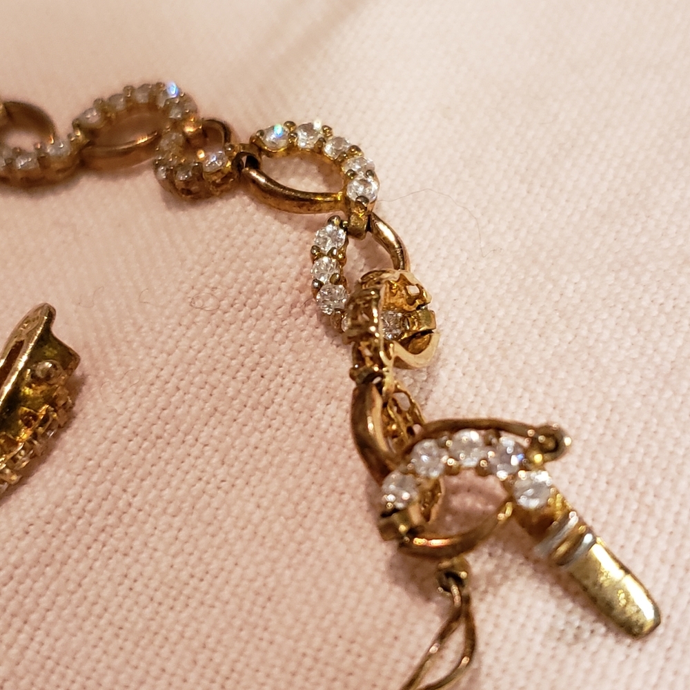 Vintage or older Genevieve CZC sterling bracelet